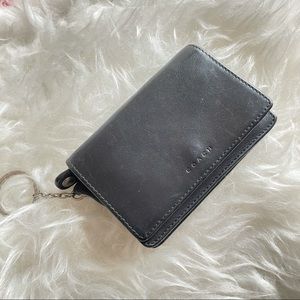 SOLD Black Leather Coach Wallet